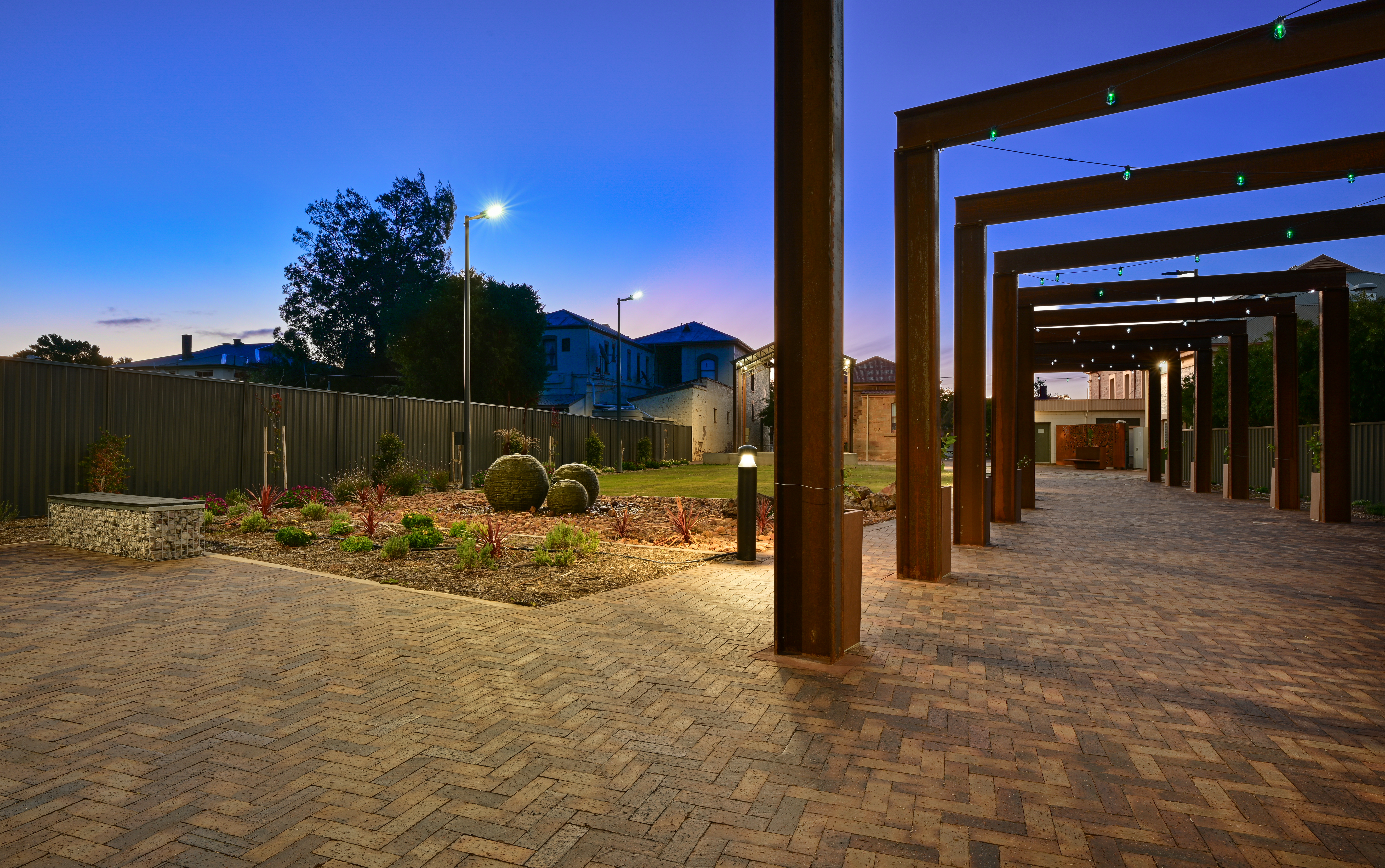 Arts Precinct at night