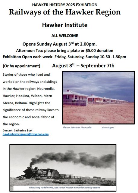 Hawker Institute Flinders Ranges Railways of the Hawker Region Exhibition | Flinders Ranges Council
